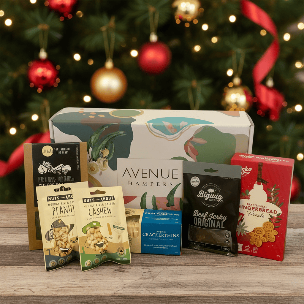 Christmas Gourmet Snack & Nibbles Hamper – Savoury Gift Box