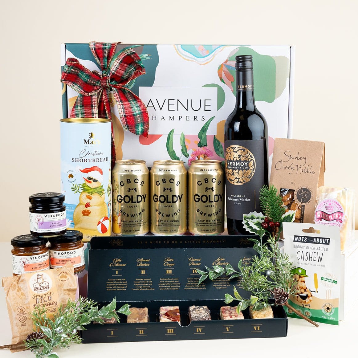 Christmas Wine & Beers Gift Hamper & Gift Baskets | Same Day Delivery Perth