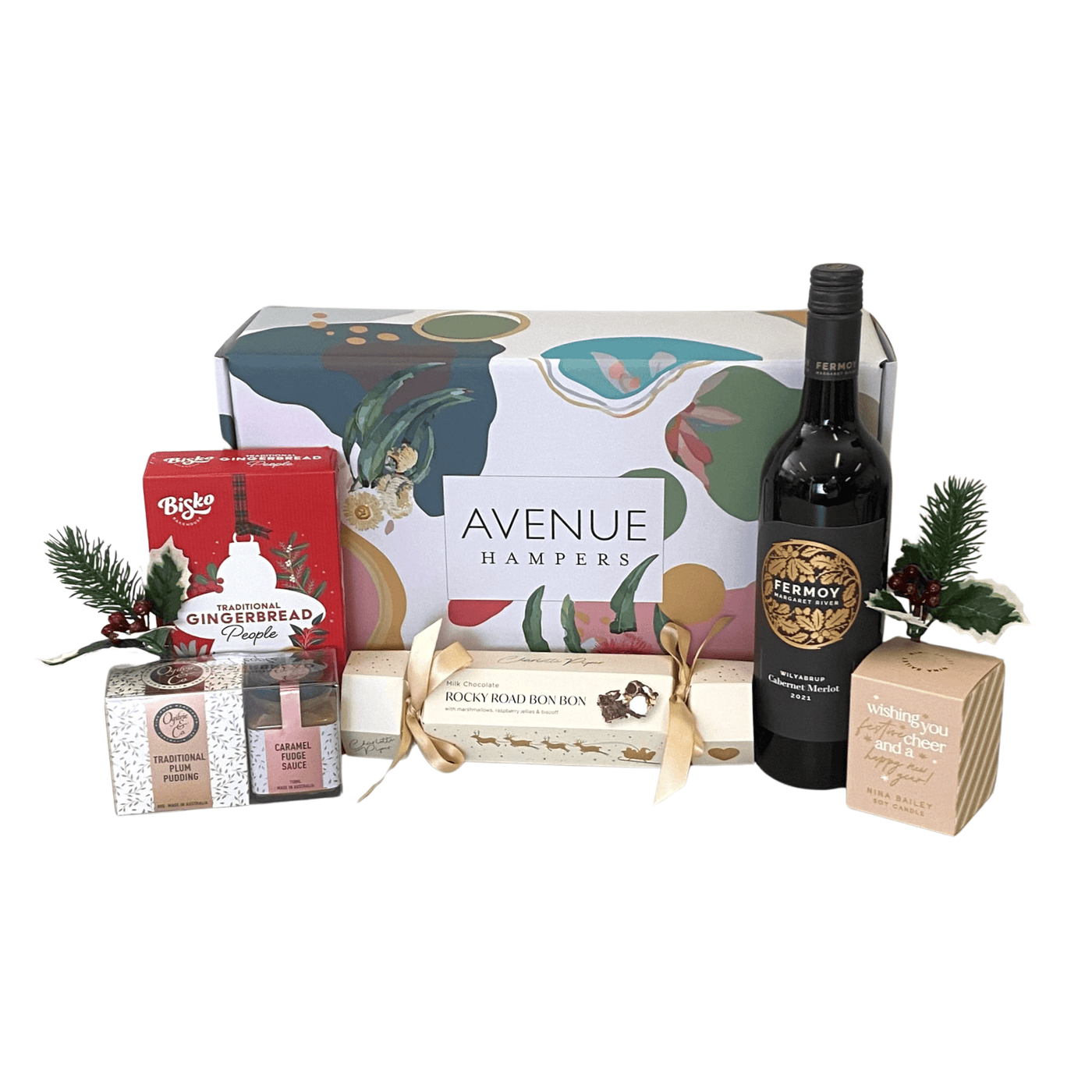 Festive Treats & Wine Christmas Hamper