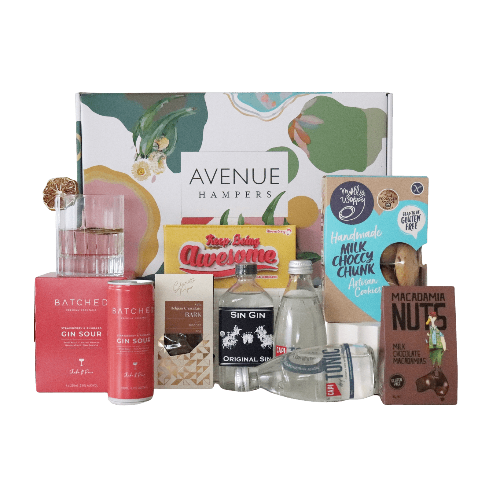 Gin & Chocolate Hamper & Gift Baskets Same Day Delivery Perth