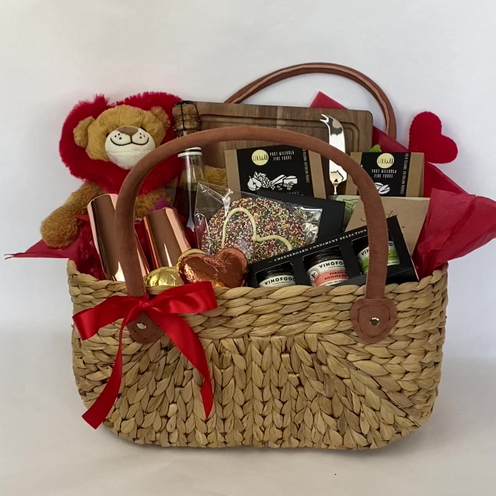 Love in Bloom Picnic Basket & Gift Baskets | Same Day Delivery Perth