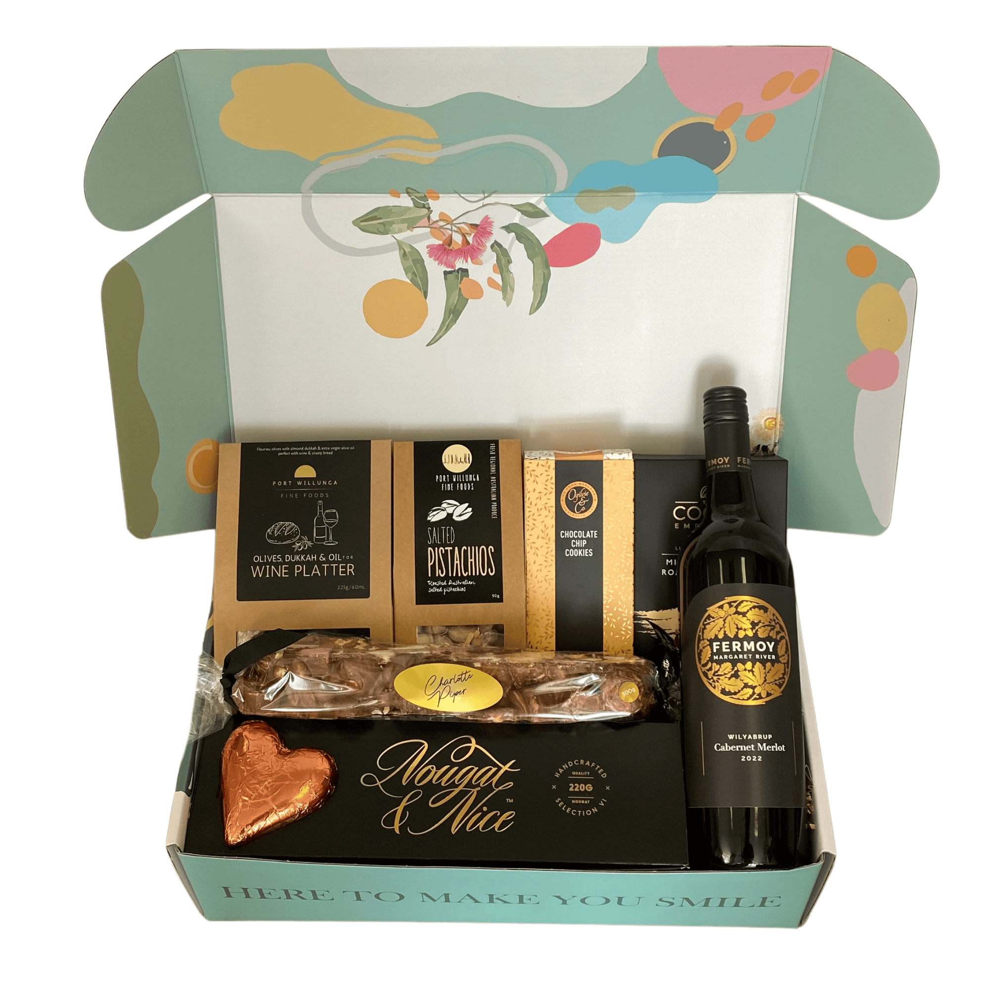 Valentine's Wine & Gourmet Treats Hamper & Gift Baskets | Same Day ...