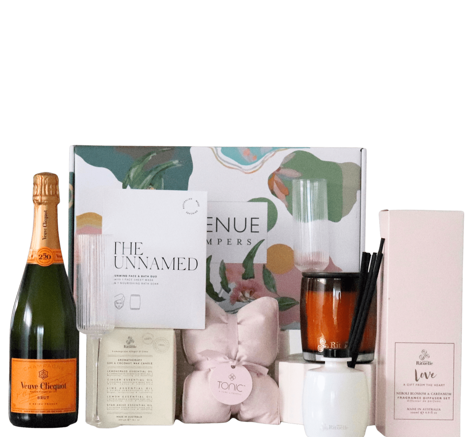 Veuve Clicquot Champagne Pamper Hamper & Gift Baskets Same Day