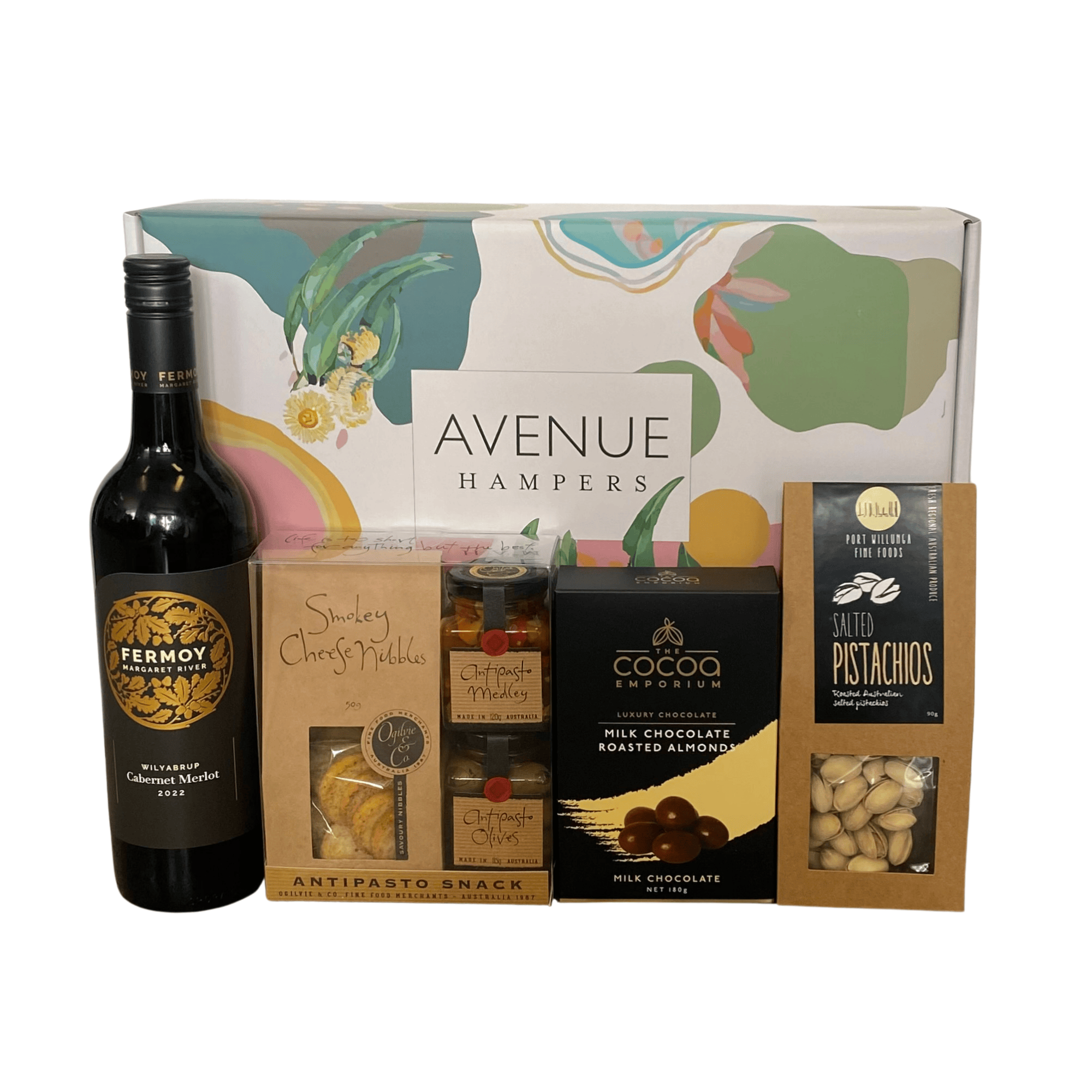Wine & Chocolate Indulgence Hamper & Gift Baskets | Same Day Delivery Perth